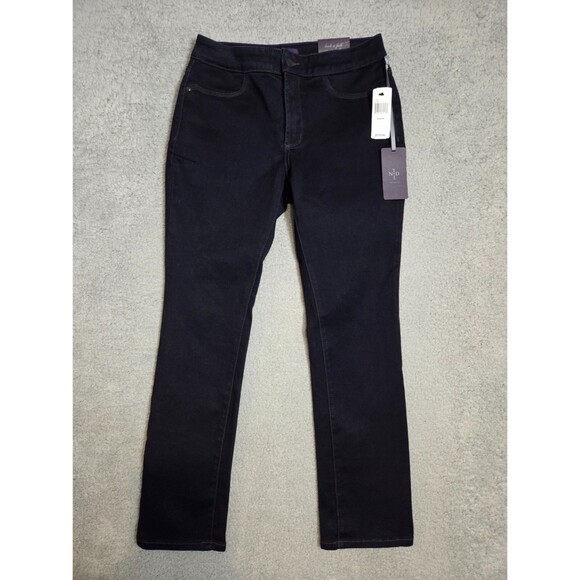 NYDJ JANICE LEGGINGS JEGGING DENIM JEANS DARK BLUE 6P LIFT X TUCK SHAPING $110 - Picture 5 of 13